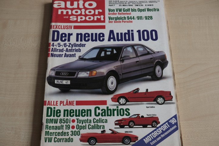 Deckblatt Auto Motor und Sport (07/1990)